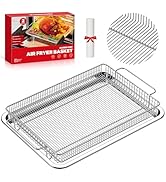 Air Fryer Basket for Oven, Stainless Steel Mesh Crisper Tray and Basket Set, Non-Stick Oven Air F...