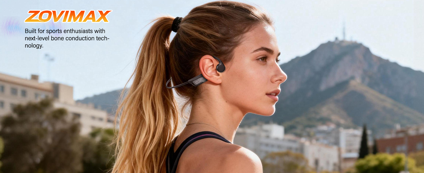 Bone Conduction Headphones Bluetooth 6.0 Earbuds