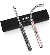 VEHHE Candle Lighter, 2 Pack Rechargeable Electric Lighter with LED Battery Display Safety Switch...