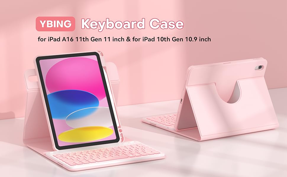 iPad A16 Case with Keyboard