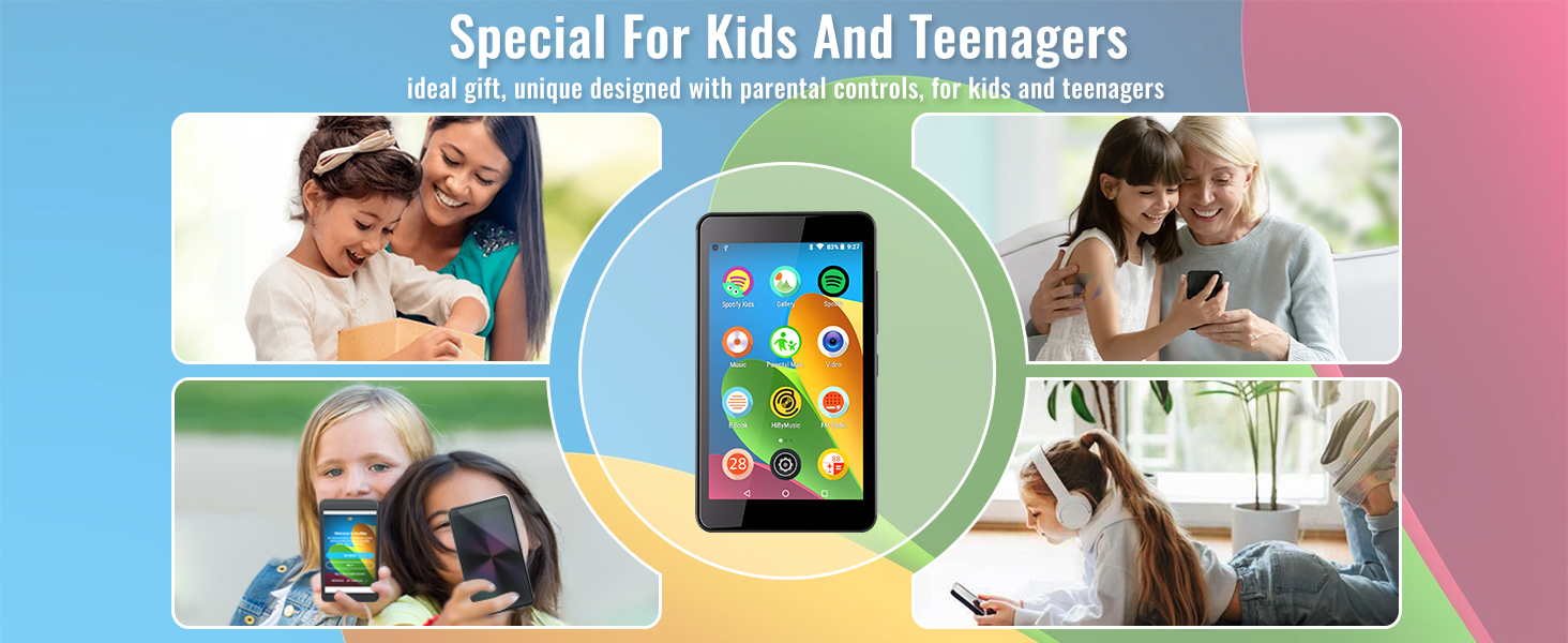 MP3 player special for kids and teenagers