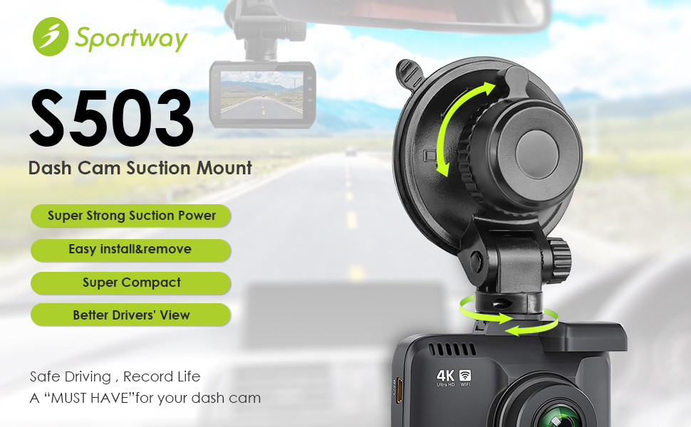 S503 dash cam mount