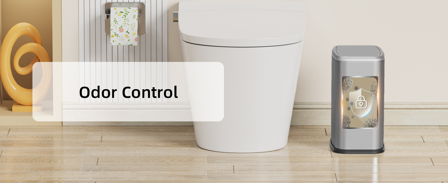 2.1 Gallon Bathroom Trash Can