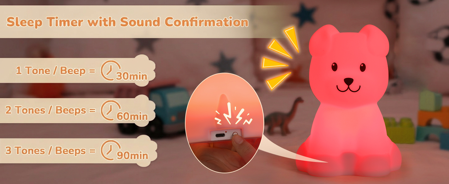 LED Puppy Squishy Animal Lamp for Baby
