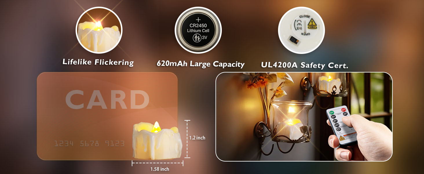 remote control tea lights