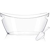 Barafat Ice Buckets for Parties (5.5L)&amp; Ice Bucket Scoop, Clear Acrylic Champagne Bucket, Drinks ...