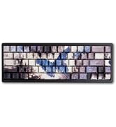 ULTRAEQUIP PBT Double Shot Keycaps Set Custom Shine Through Key Caps | 1.7mm Thick, Cherry Profil...