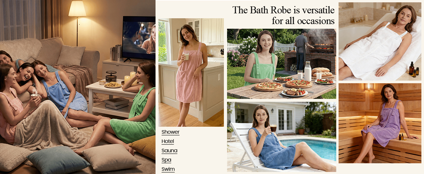 towel wrap for women with straps
