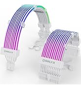 Sirlyr RGB 12VHPWR Cable Set,ARGB PSU Extension of Soft LED Strip Include 24Pin ATX,16 Pin to 2×8...