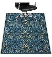 Anidaroel Floral Office Chair Mat for Hardwood Floor, 48"x60" Under Desk Chair Rug for Rolling Ch...