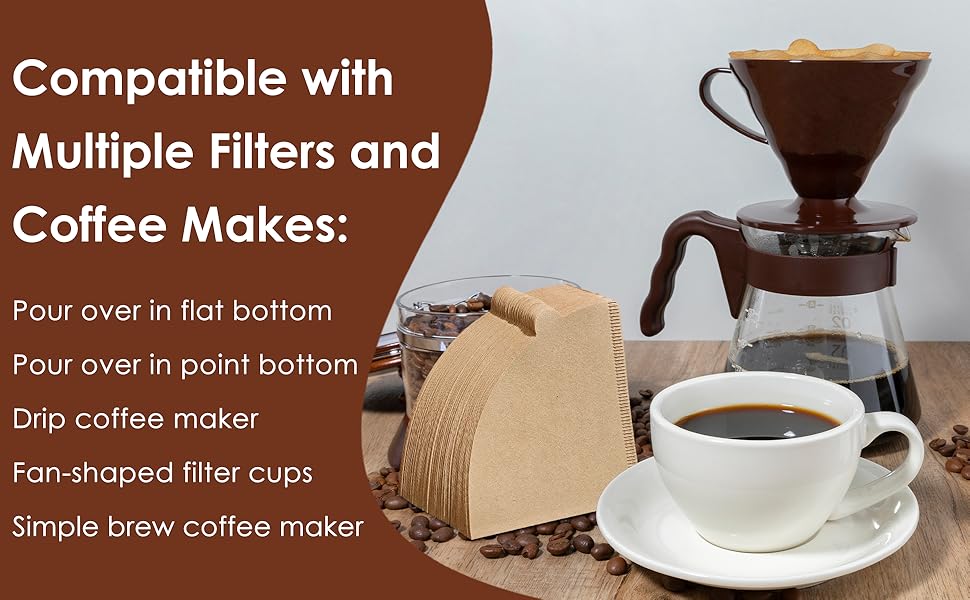 pour over cone coffee filters