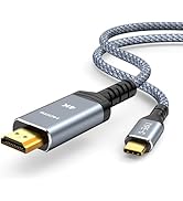 Highwings USB C to HDMI Cable @60Hz 4K, USBC to HDMI 6FT, [Thunderbolt 3/4/5 Compatible] Type-C t...