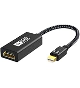 IVANKY 4K Active Mini DisplayPort to HDMI Adapter, 4K@60Hz, Thunderbolt 1&amp;2 to HDMI [0.24m/0.65FT...