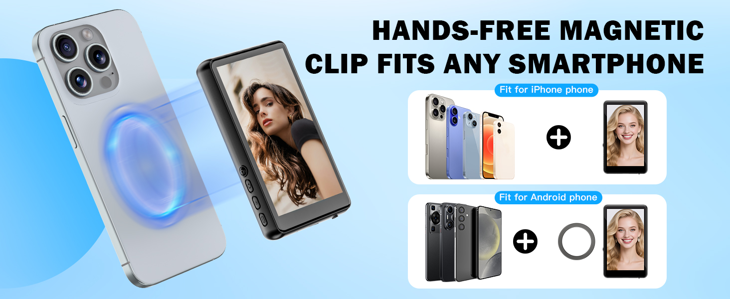 magnetic selfie screen