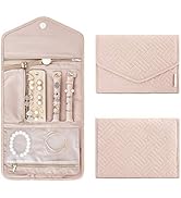 BAGSMART Travel Jewelry Organizer Roll Foldable Jewelry Case for Journey-Rings, Necklaces, Bracel...