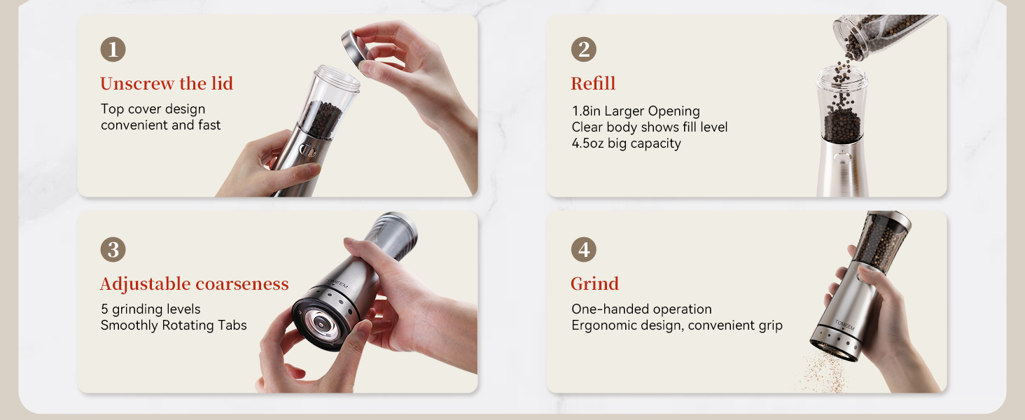 Electric Salt and Pepper Grinder