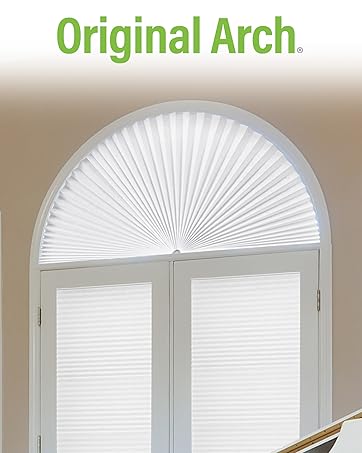 original arch shades made of polyester fabric with pleated or cellular styles