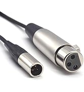 SiYear Mini XLR Male to XLR Female Plug Microphone Cable for Blackmagic Pocket 4K Camera Video As...