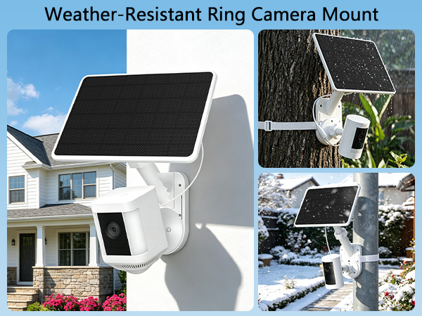 Weather-Resistant solar panel for ring camera
