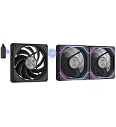 darkFlash G16 120MM Magnetic ARGB PC Case Fans - 3 Pack, Tool-Free Installation, up to 2200RPM Co...