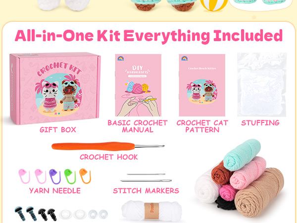 all in one crochet kit for beginners