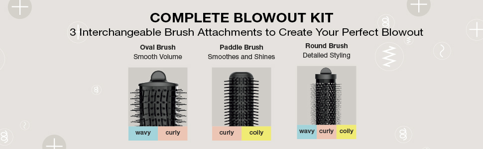 brazilian blowout kit at home, 5 in 1 hair dryer hot air brush styler, hot air brush