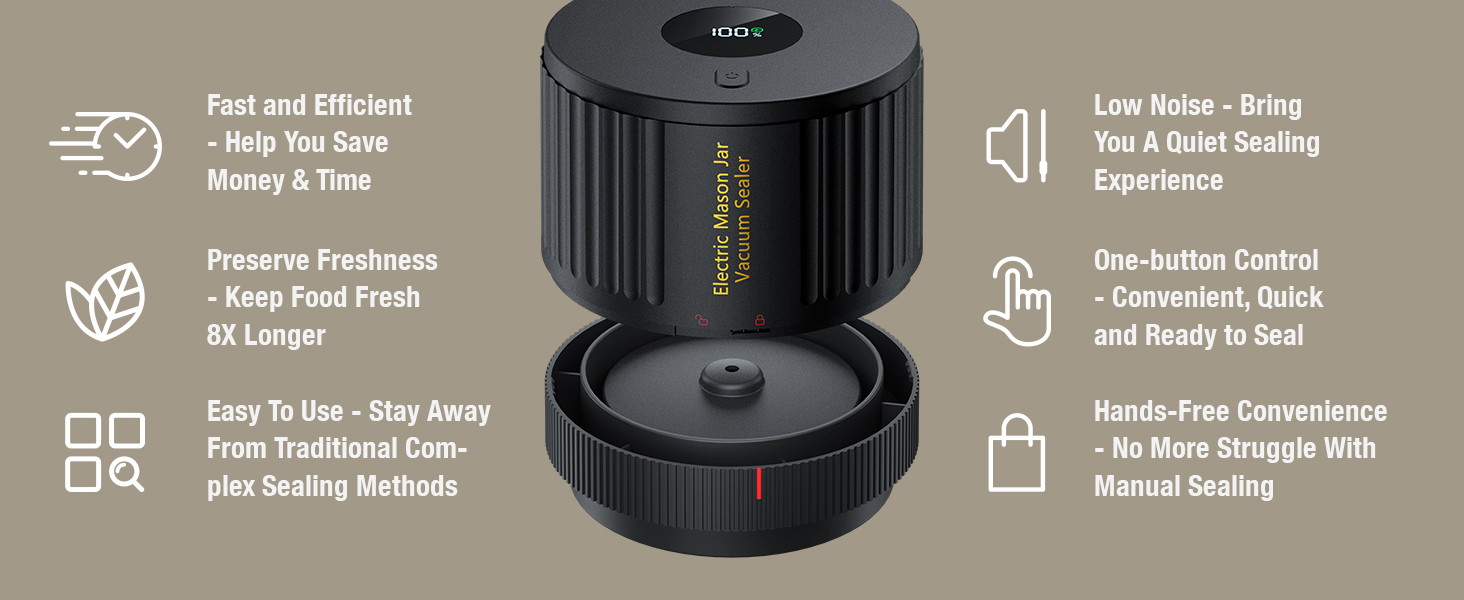 Electric Mason Jar Vacuum Sealer