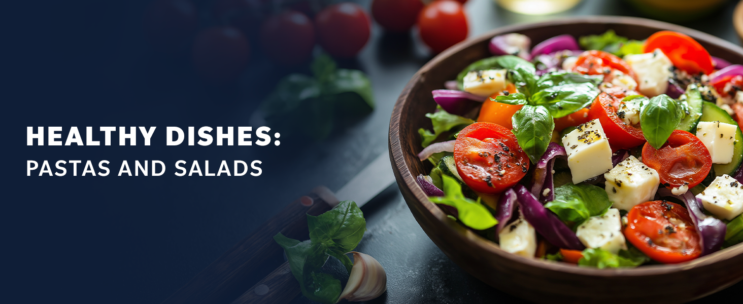 image of pasta and salads