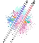 2PCS Stylus Pens for Touch Screens,Stylus Pen for iPhone/iPad/Tablet Android/Microsoft Surface,Co...