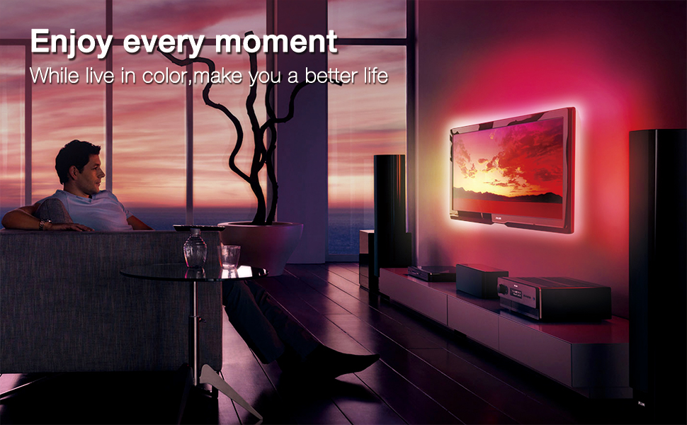 Enjoy every moment with LED TV led strip lights
