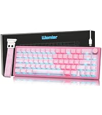 Womier Coiled Keyboard Cable - Detachable Aviator Coiled Cable White | Coiled Cable for Mechanical G...