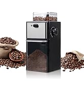 HousesAid Electric Burr Coffee Grinder for Home Use, 12 Grind Settings Coffee Bean Grinder for Es...