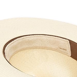 sweat stain guard insert strip adhesive size reducer panama straw hat sweatband
