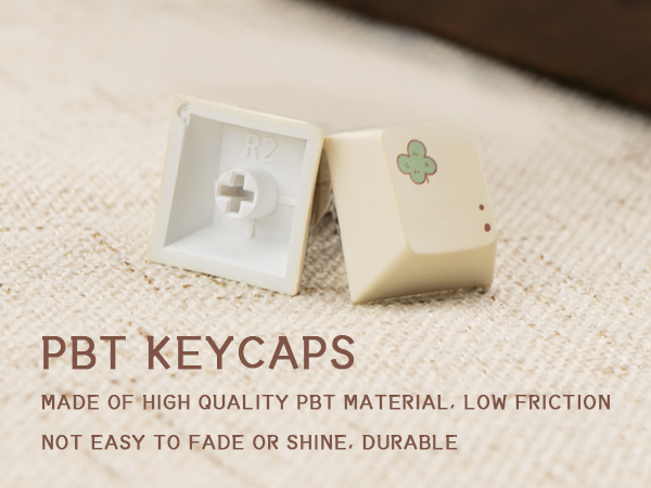 Cute Keycaps, Dye Sublimation PBT Customized keycaps, Cherry Profile Keycaps Cartoon Bear Keycap Set