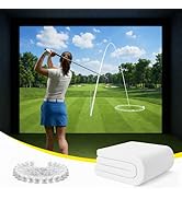 Aerixtron Golf Impact Screen, 3D Air Mesh Golf Simulator Impact Screen, Thicken HD Projector Scre...
