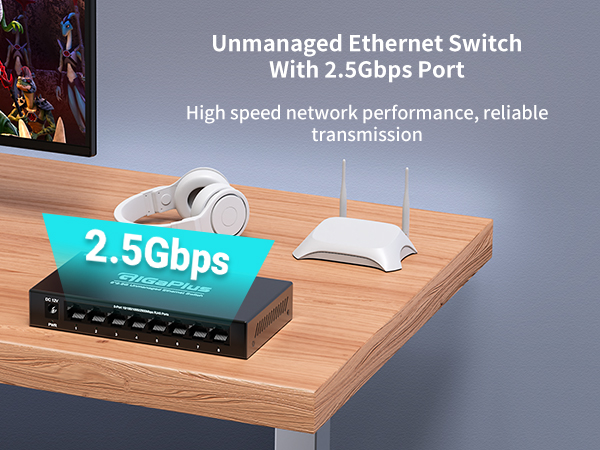 8 Port 2.5G Network Switch