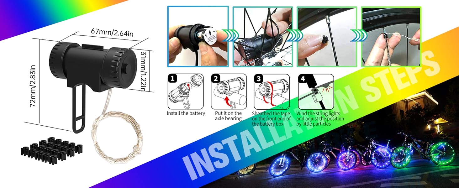 Bicycle wheel lights