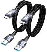 CLAVOOP Android Auto Cable 1.5ft, USB to Type C Car Carplay Cord 3A/10Gbps USB 3.2 Gen 2 Data Tra...