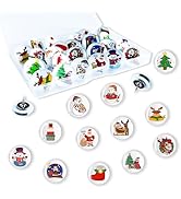 24Pcs Christmas Decorative Push pins,Cute Bulletin Board Tacks,Cork Board Tacks,Thumb Tack Decora...