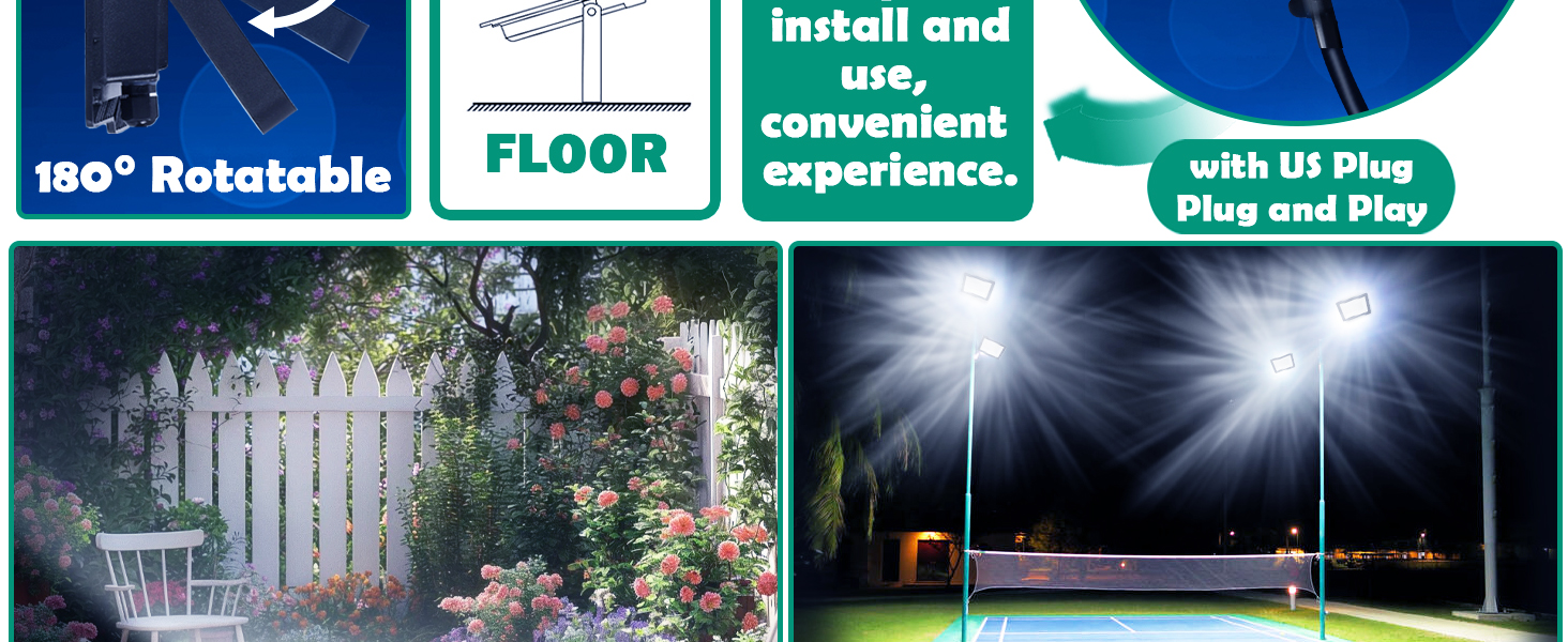 30W LED Flood Light 5000K Daylight White Outdoor Light