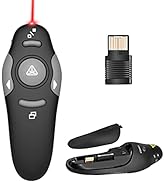 Presentation Clicker Wireless Presenter Remote, PowerPoint Clickers with Laser Pointer, USB Slide...