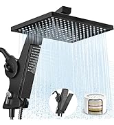 MakeFit Filtered Rain Shower Head with Handheld Combo High Pressure 12'' Rainfall Shower Heads &amp; ...