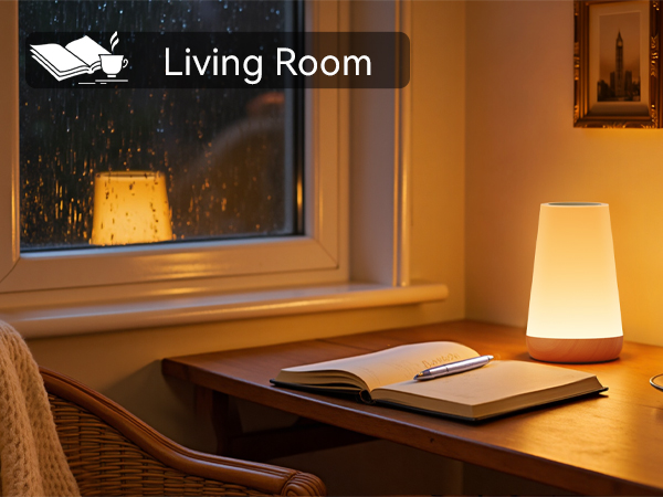 Table Lamp for Nightstand, Kids Night Light for Bedroom Living Room