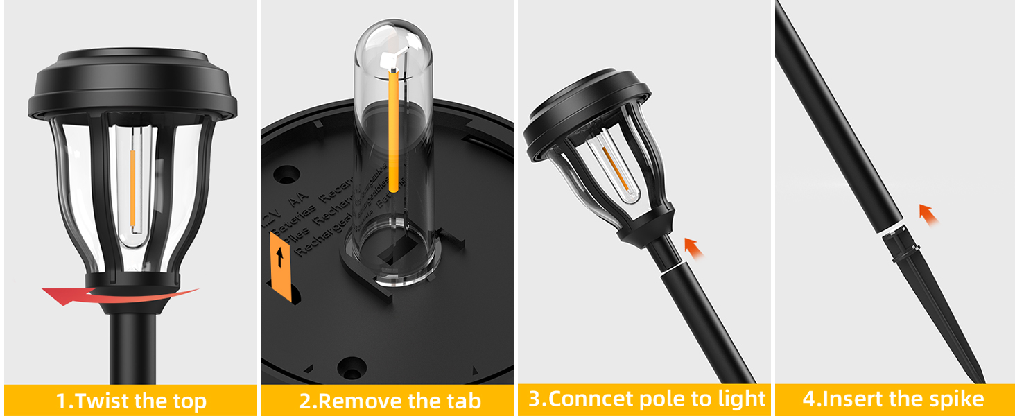 12 Pack Solar Lights Outdoor