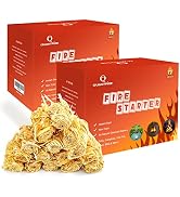Quantfire Fire Starter-Pack of 72 Charcoal Fire Starters for Grills, Campfires, Fire Pits, Firepl...