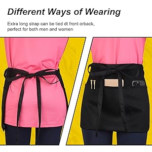 waitress apron with pockets