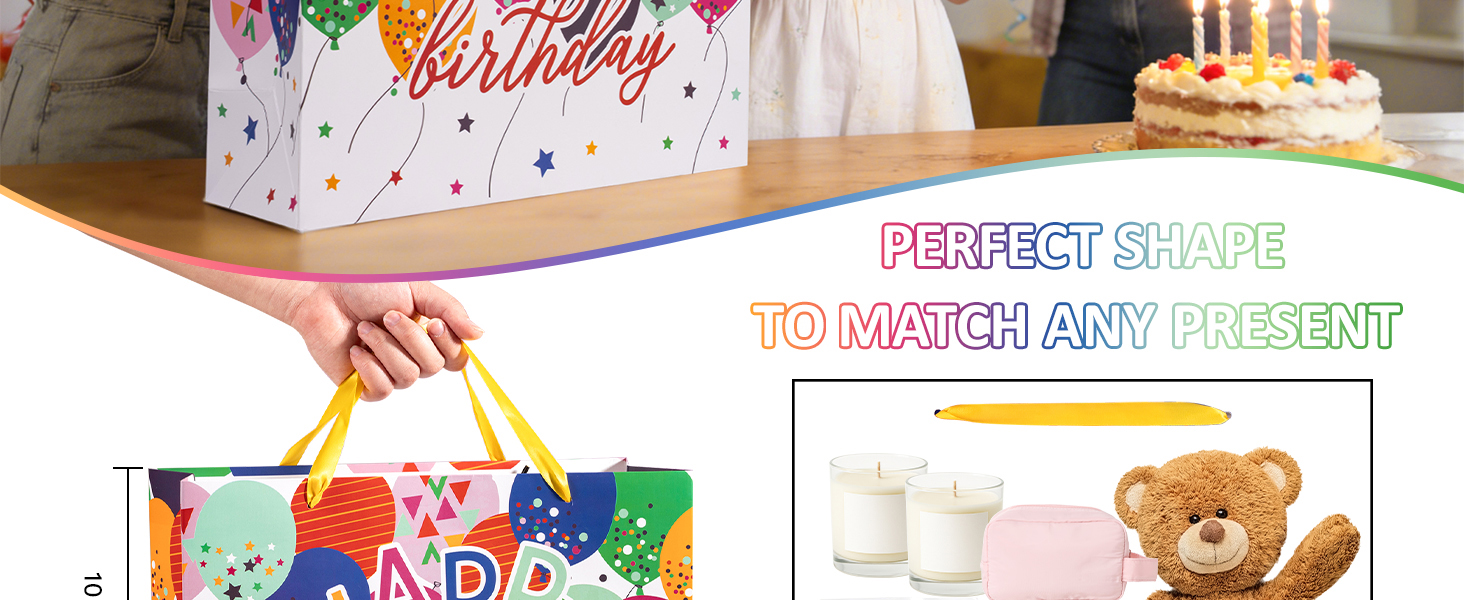 WRAPAHOLIC 13&amp;amp;#34; Large Birthday Gift Bag