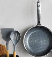 Blue Diamond Hybrid Nonstick Stainless Steel 12 Piece Cookware Set, Tri-Ply PFAS-Free Ceramic Dia...