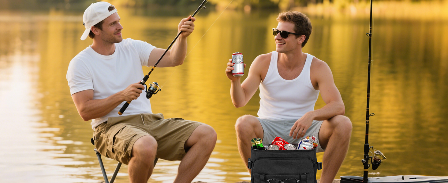 Ready for anything, MIYCOO fishing backpack offers durable insulation for fresh catches.