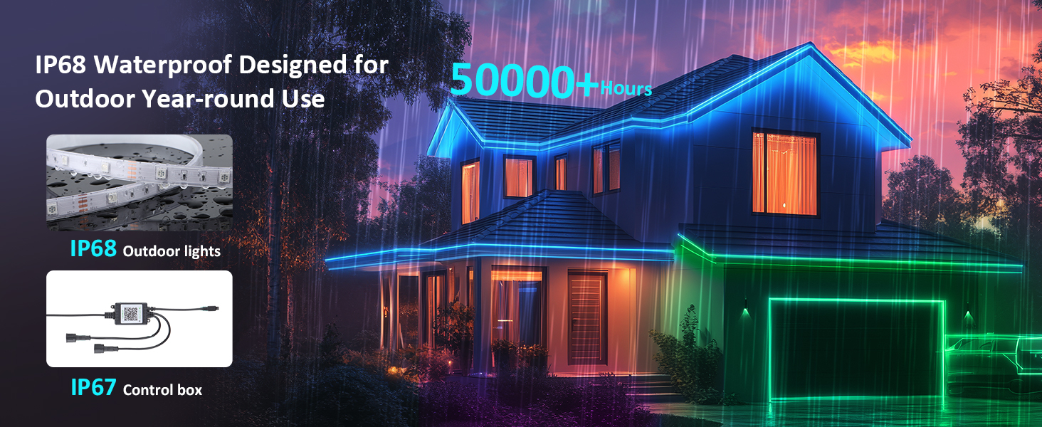 led strip lights outdoor waterproof